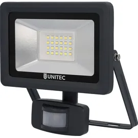 Unitec LED Strahler Aluminium 14 W 1700 Lumen mit Bewegungsmelder anthrazit