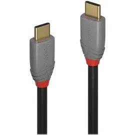 Lindy USB 3.2 Gen2x2 USB-C® Stecker, USB-C® Stecker 1.50 m Schwarz, Grau 36902