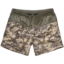 Brandit Textil Brandit Swimshorts Basic oliv/at digital, Größe XL