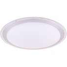 Deckenlampe Alexa Smart Deckenleuchte Alexa Lampe Deckenlampe, Sterneneffekt Dimmbar RGB CCT Nachtlicht App- Sprach Steuerung, Metall weiß, 1x LED 30W 1500Lm 3000-6000K, DxH 53x8,3cm