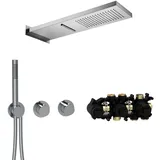 Herzbach MODUL7 Duschsystem T-MU2 mit Thermostat Chrom 70.703711.1.01