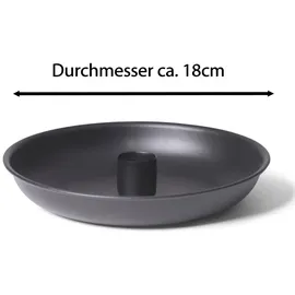 Novaliv - 8x Standkerzenhalter Stabkerzenhalter 8x Schwarz