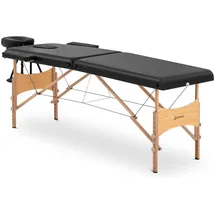 Physa Massageliege Mit Holzrahmen Vannes, schwarz