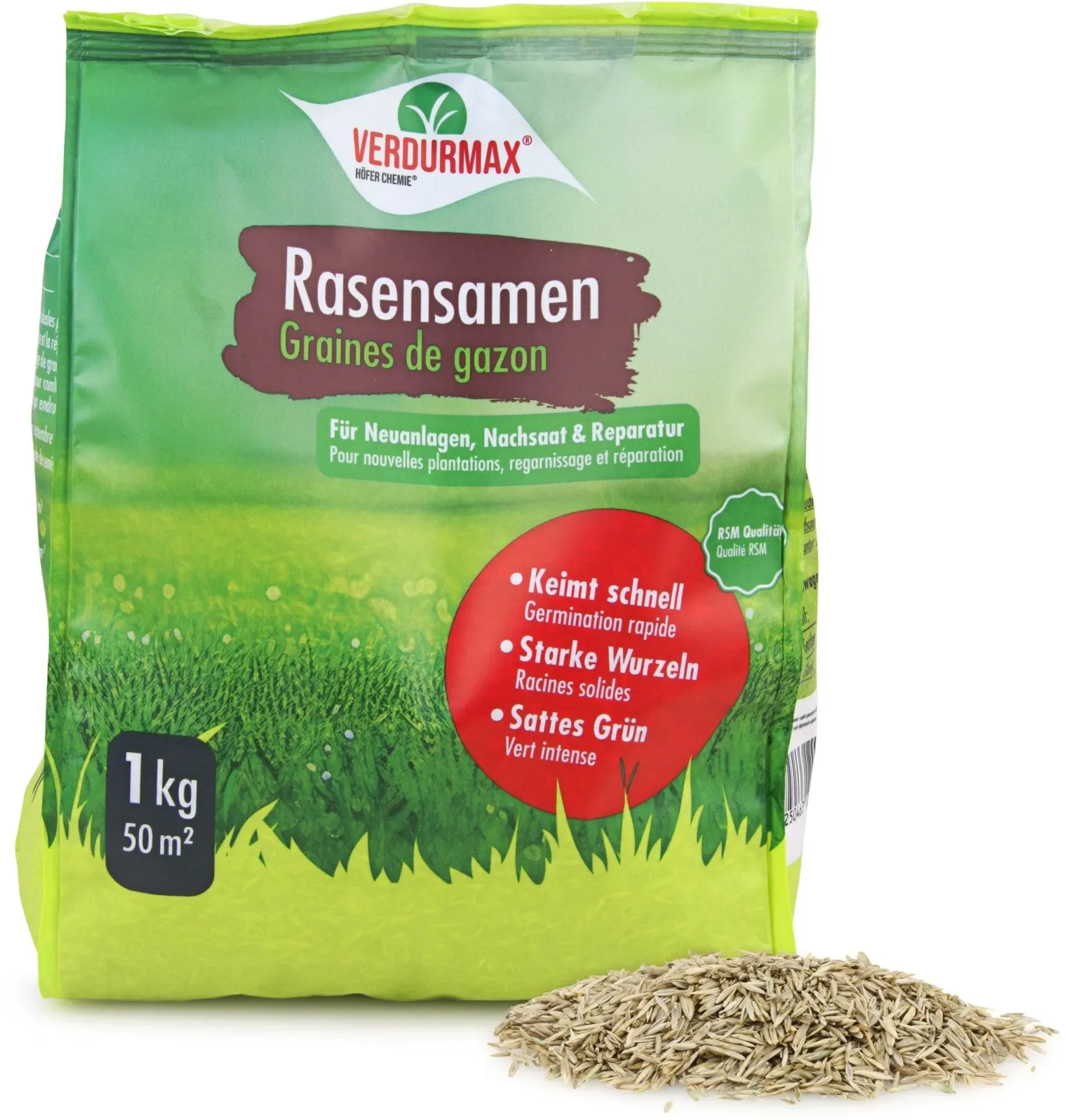 2x 1 kg VERDURMAX® Semences de gazon