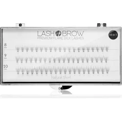 Lash Brow Premium Flare Silk Lashes künstliche Wimpern Natural Short 1 St.