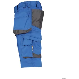 DASSY Bionic Multitaschen-Short - azurblau/anthrazitgrau