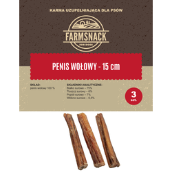 FarmSnack Rindfleisch Penis 3 Stück 15cm (Rabatt für Stammkunden 3%)