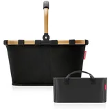 reisenthel Carrybag Frame Gold/Black + Organizer Black - Funktionaler Taschen-Organizer: Für noch mehr Ordnung in Ihrer reisenthel Einkaufskorb