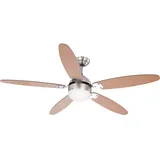 GLOBO LED Deckenventilator 132 cm Deckenventilator Braun