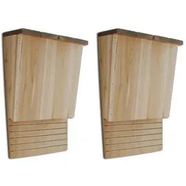 vidaXL Fledermaushaus 22 x 12 x 34 cm 2er-Set