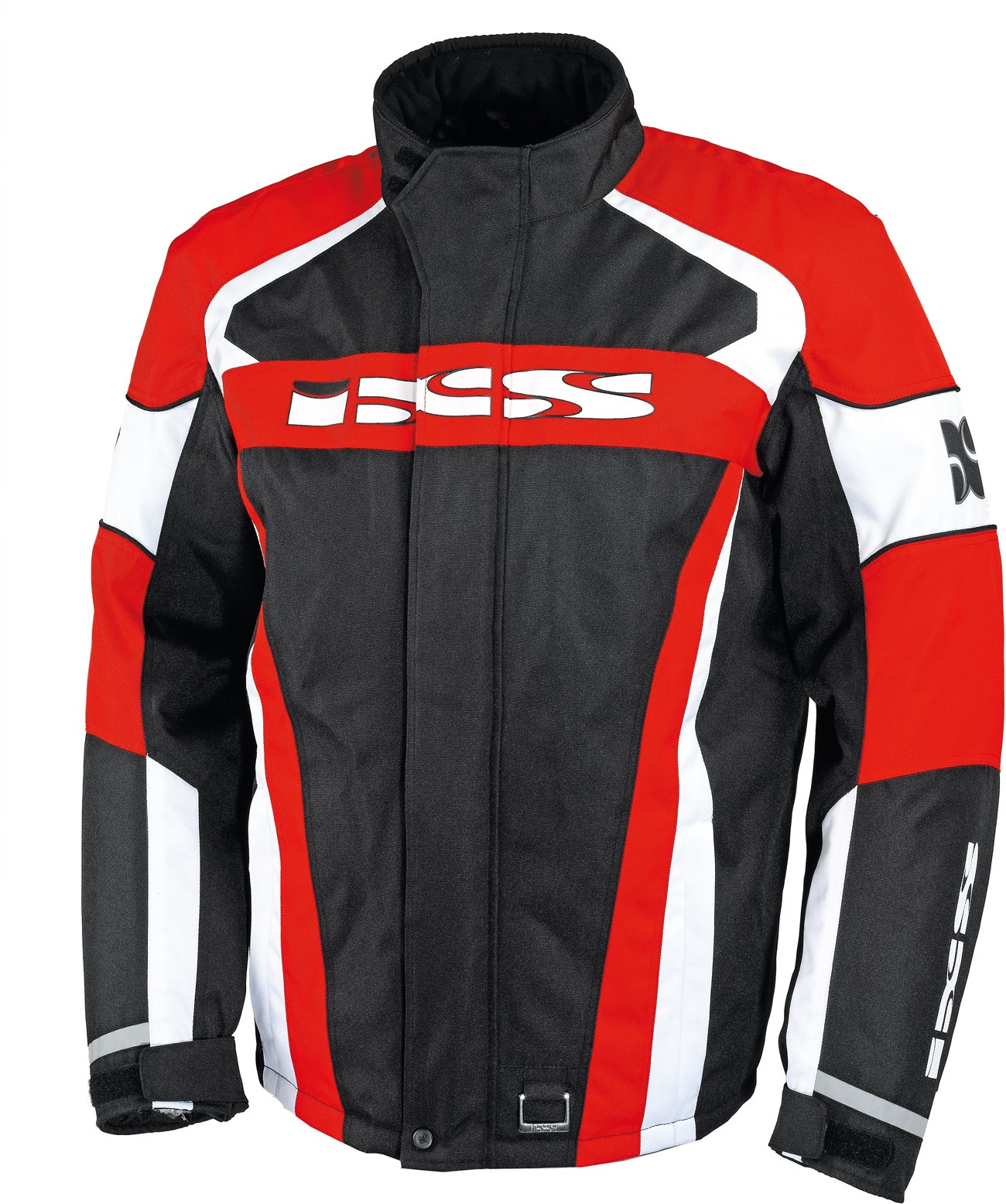 IXS Nimbus, Textiljacke - Schwarz/Rot/Weiß - S