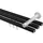 Interdeco GARDINENSTANGE INNENLAUF Siteno Zoena 480 cm (geteilt in 3 x 160 cm), 3-läufig, 20 mm Ø Schwarz