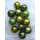 Lichte Thüringer Christbaumschmuck Exclusiv grün olivgrün moosgrün 6cm Handarbeit Germany 12er Set