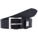 Boss Connio Leather Belt W100 dark blue