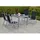 Merxx Amalfi Set 5-tlg. Tisch 180 x 75 cm schwarz