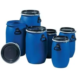 Graf Weithalsfass 30l PE blau 2 Tragegriffe Einfüllöffnung-D.255mm