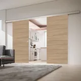 Inova Holzschiebetür Komplettset braun