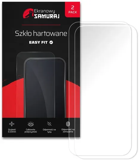 Neu Gehärtetes Glas Ekranowy Samuraj für Huawei Pura 70 mit Easy Fit Rahmen | 2er-Pack