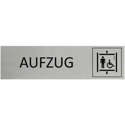 CombiCraft Aluminium Türschild Aufzug 165x45mm mit 3M-Tape