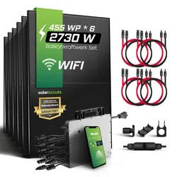 2250W Mini-PV Anlage (2730Wp) - FULLBLACK - Hoymiles HMT-2250W-6T
