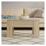 furnicato Couchtisch Vielseitiger Sonoma-Eiche 79x49x41 cm mit höhenverstellbar (1-St), Wohnzimmertisch mit verstecktem Stauraum und Ablage für das Wohnzimmer braun 49 cm x 41 cm x 79 cm