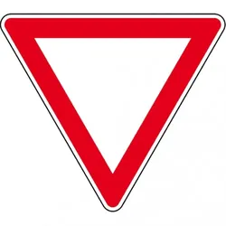 Verkehrszeichen Vorfahrt gewähren!, Nr.205, Aluminium RA0, reflektierend, SL 630mm