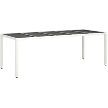 vidaXL Gartentisch 250 x 100 x 75 cm Weiß