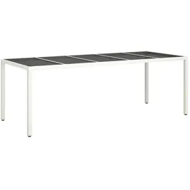 vidaXL Gartentisch 250 x 100 x 75 cm Weiß