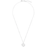 Tom Tailor Kette mit Anhänger Herz Infinity Silber/Glas