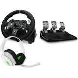 Logitech G920 Driving Force, USB inkl. Astro A10 Headset weiß (PC/Xbox One) (991-000487)