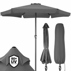 Kingsleeve Sonnenschirm 330cm Aluminium UV-Schutz 80+ Schutzhülle anthrazit