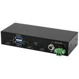 Exsys EX-11295HMS 4 Port USB 3.2 Gen 2 HUB Din-Rail Kit und Wand VIA VL822 Chipset