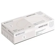Unigloves White Pearl, Nitril Einmalhandschuhe, Puderfrei*Größe XS (1x100 Stück)