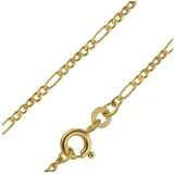 trendor 71811 Goldkette 333 Gold für Damen und Herren Figaro Diamantiert, 40 cm