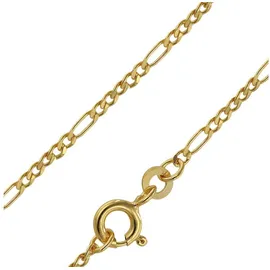 trendor 71811 Goldkette 333 Gold für Damen und Herren Figaro Diamantiert, 40 cm