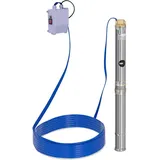 MSW MSW, Wasserpumpe, Brunnenpumpe Tauchpumpe Tiefbrunnenpumpe Wasserpumpe Gartenpumpe 370W Edelstahl (Gartenpumpe)