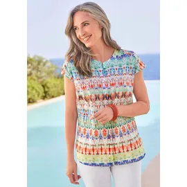GOLDNER Kurzarmbluse multicolor 19