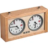 Philos Schachuhr Gardé, mechanisch, Holzgehäuse