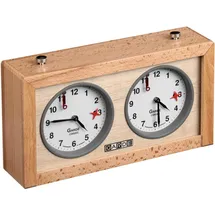 Philos Schachuhr Gardé, mechanisch, Holzgehäuse
