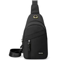 zhongningyifeng Crossbody Sling Rucksack klein für Männer Frauen, Nylon Casual Schultertasche leicht wasserdicht, Chest Daypack Geldbörse für Wandern Reisen Outdoor