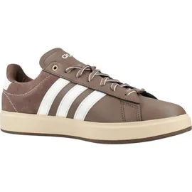 adidas Grand Court 2.0 Shoes Schuhe, Earth strata/core White/Matte Gold, 41 1/3