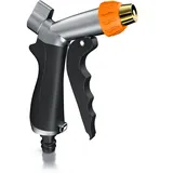Brandson Garten Handbrause Metall Messing Gartenbrause 1/2 Zoll für Gartenschlauch Pistolengriff mit Halteclip 170 psi Wasserdruck