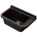 ADGO ADGO® Waschbecken Für Waschküche Garage Spüle Schwarz 59x34x21 cm - Schwarz