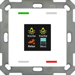 MDT technologies Taster Smart 55 4-fach Farbdisplay, rws/glä BE-TAS5504.01