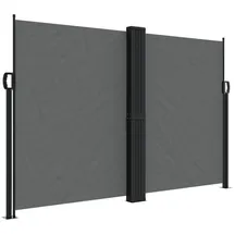 vidaXL Seitenmarkise Ausziehbar  160 x 600 cm Anthrazit Polyester
