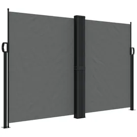 vidaXL Seitenmarkise Ausziehbar  160 x 600 cm Anthrazit Polyester