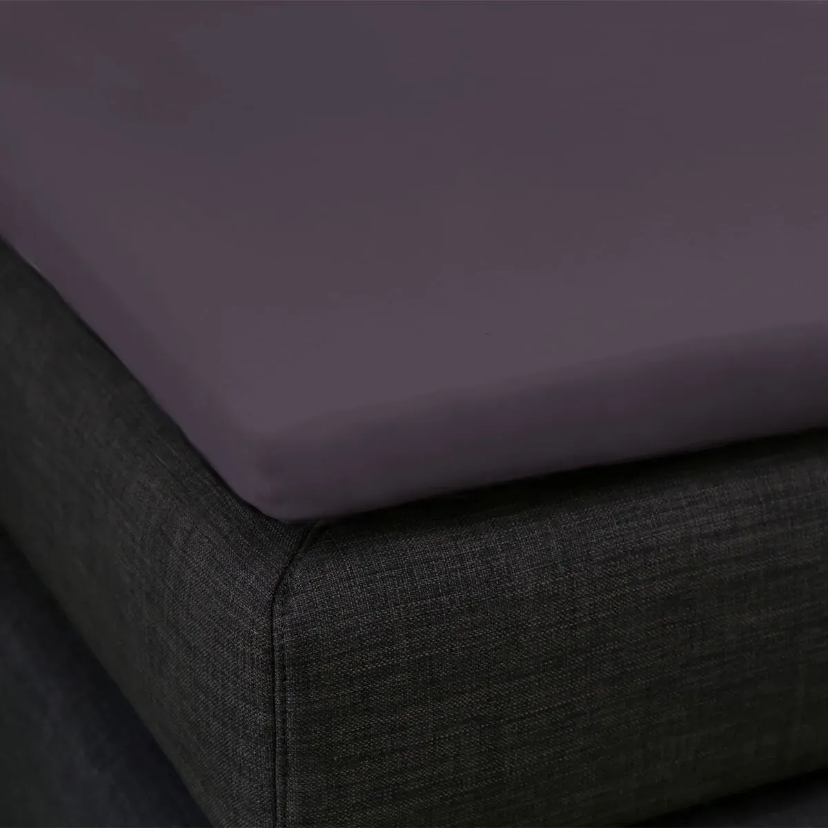 Formesse Split-Topper Spannbetttuch La Piccola Duo 2 160x210 - 220 cm | anthrazit - grau
