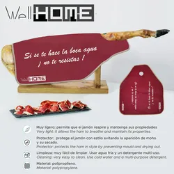 Wellhome Well Home - Schutzhülle für Jamón 'Tiberic' in Bordeaux, schützt und bewahrt