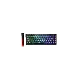 YUNZII MADLIONS MAD68 HE Rapid Trigger Wired Magnetic Mechanical Gaming Keyboard 60% Hall Effect Switches Adjustable Actuation, PBT Keycaps RGB,8K Polling Rate (Black, Magnetic Amber Pro Switch)