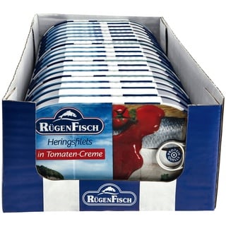 Rügenfisch Heringsfilet Tomate MSC 200 g, 19er Pack